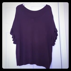 Elle Dark Purple Sweater Size L